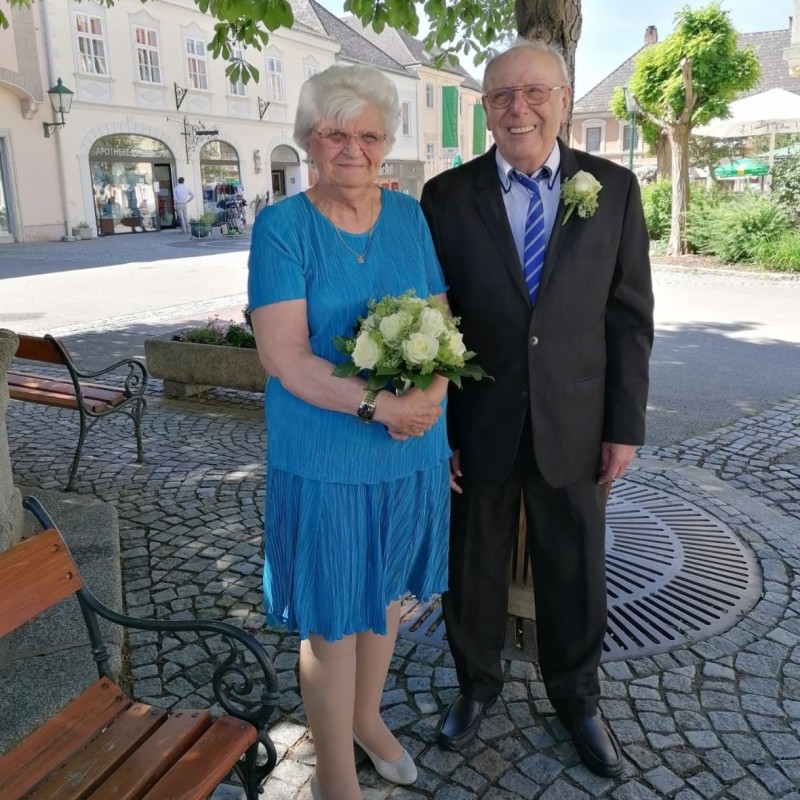 04Gaisecker-Gerstner: Frau Brigitte Gaisecker und Herr Manfred Gerstner haben sich am 1. Juli 2020 im Rathaus das JA-Wort gegeben.
