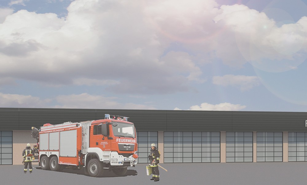 So wird das neue Gebäude der Garser Feuerwehr aussehen. 